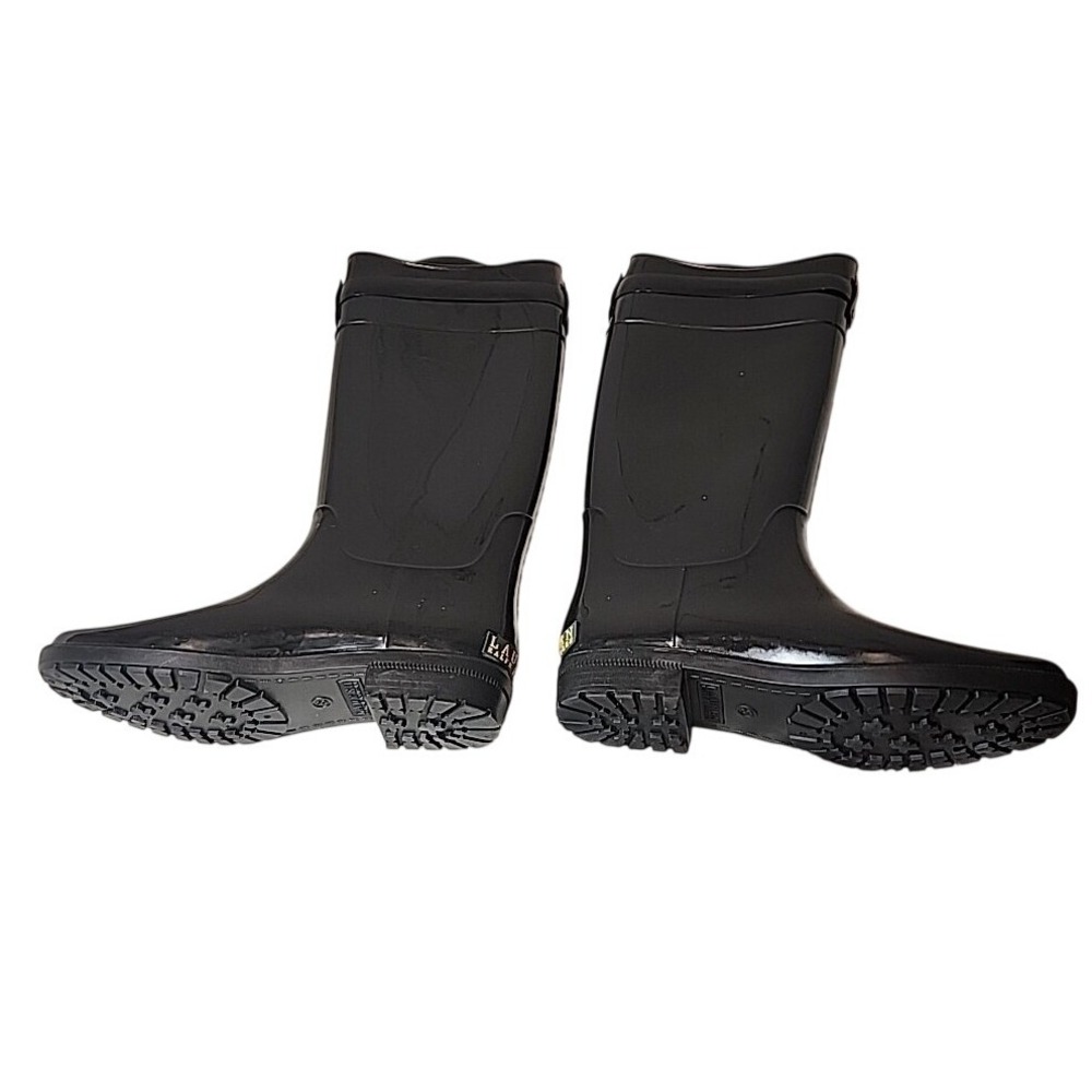 Lauren Ralph Lauren Womens Boots Rain Shoes Black Pull On Imported Size 8